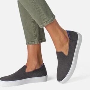 Rothy's The Original Slip On Sneaker In Gray Size 9